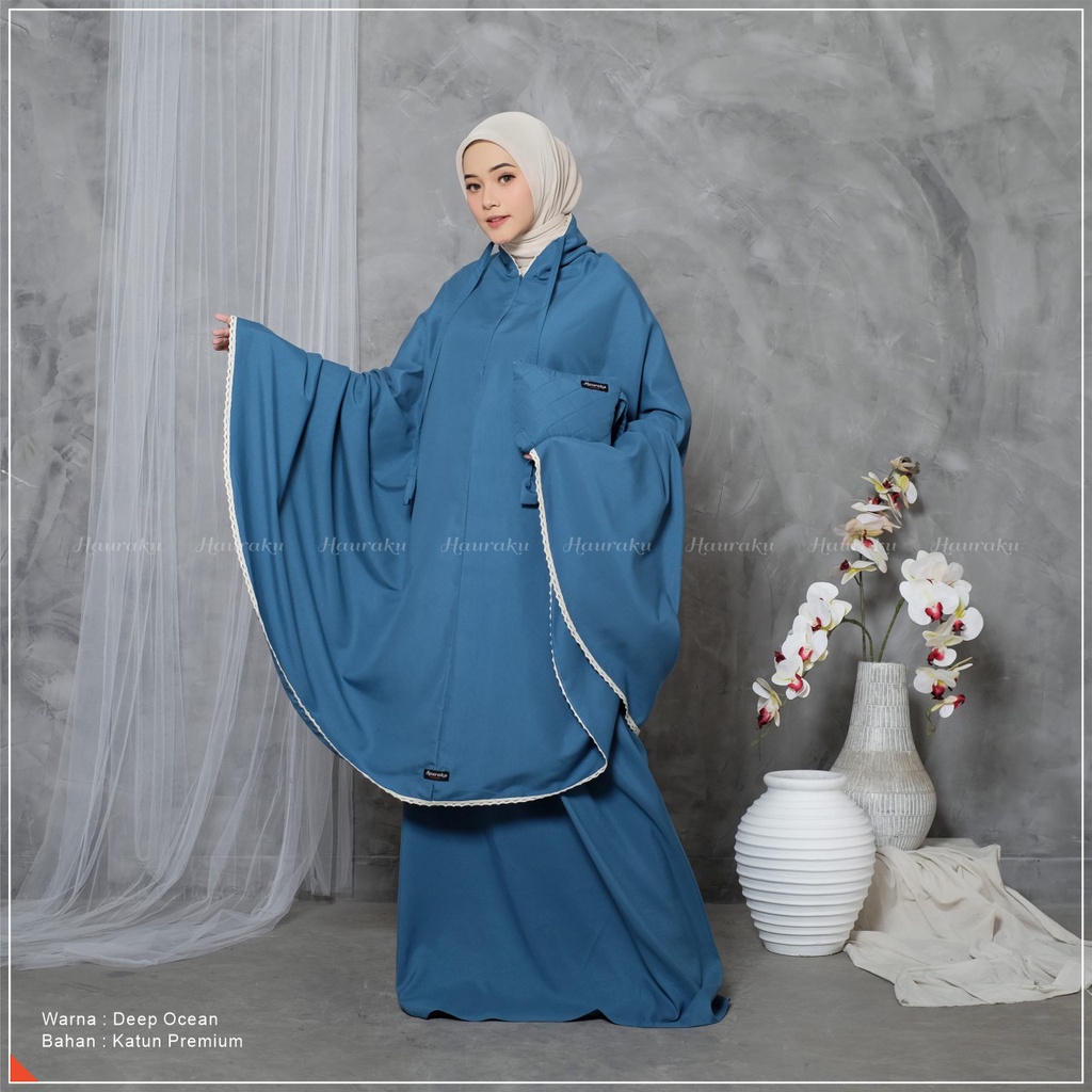 Mukena Dewasa 2 in 1 Katun Premium Traveling