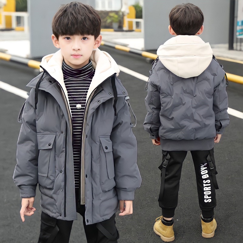 Kids padding coat winter Conan import hangat jacket anak boys boy cowok musim dingin naik gunung mantel padded