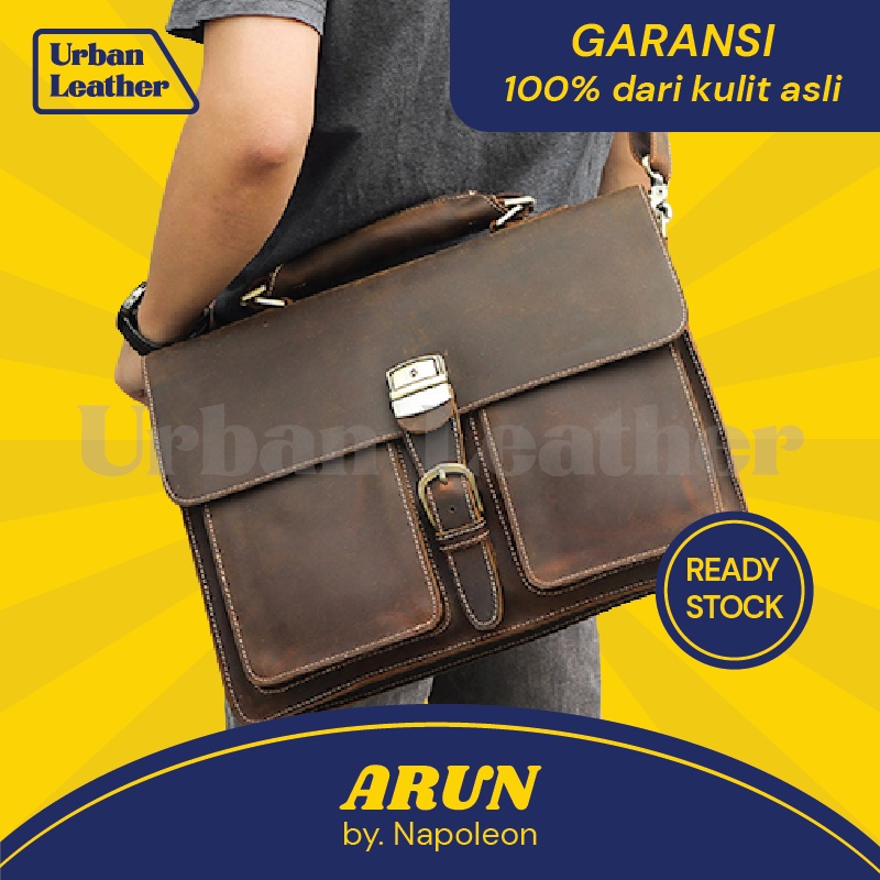 Tas Selempang Kerja Kulit Pria - ARUN by NAPOLEON