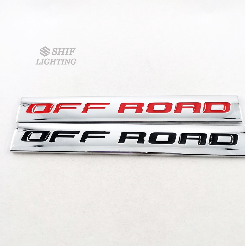 1pc Stiker Emblem Logo Off Road Bahan Metal Untuk Dekorasi Samping/Belakang Mobil