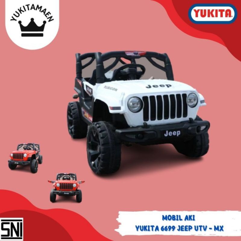 MOBIL AKI YUKITA 6699 JEEP UTV - MX AKI 12 VOLT - MAINAN MOBILAN AKI ANAK - MOBIL JEEP