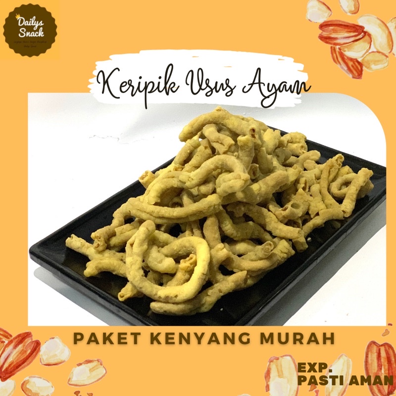 

SNACK KILOAN / MAKANAN RINGAN - KERIPIK USUS AYAM 50 GRAM