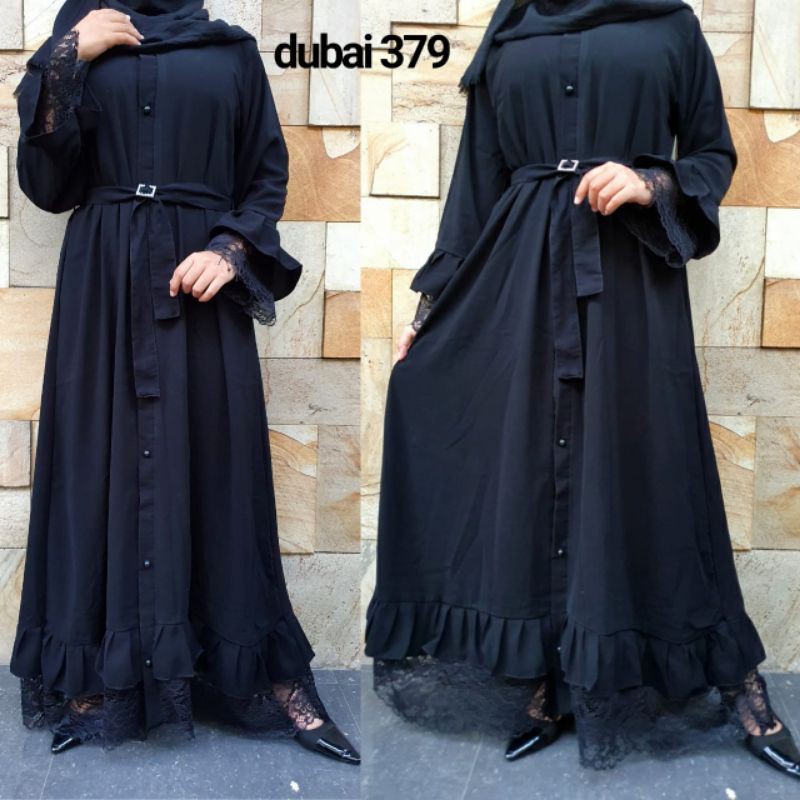 Abaya simple hitam