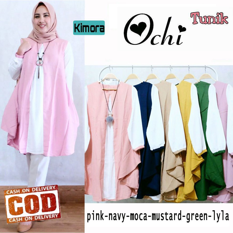 Promo OCHI TUNIK Fashion muslim tunic / atasan muslim wanita