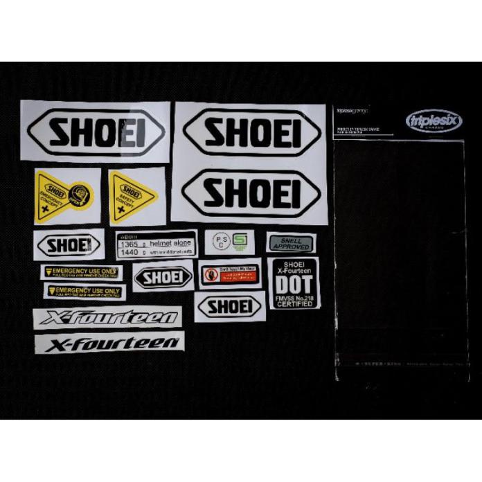 STIKER SET SHOEI X14 CLONE
