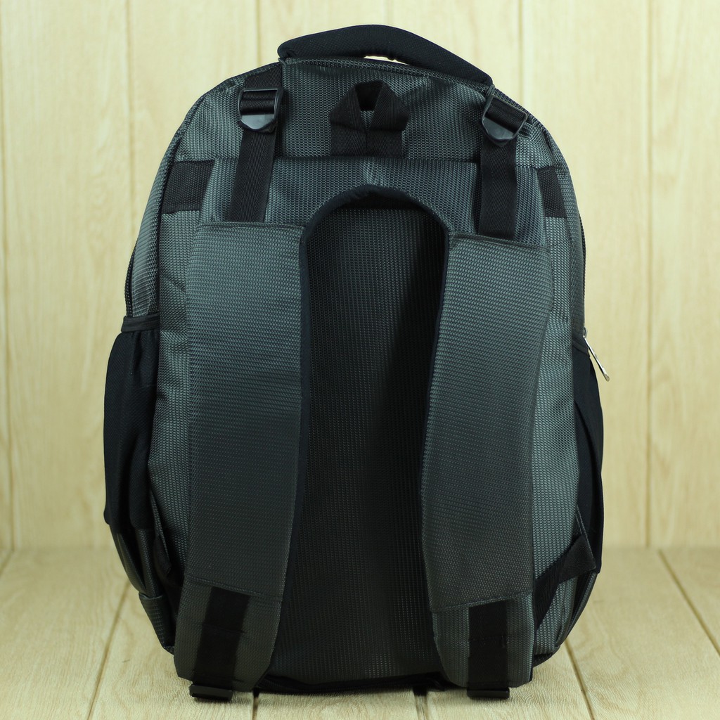 Tas Ransel Polo Global 9617 Abu Back Pack Pria Sekolah Kuliah Kerja