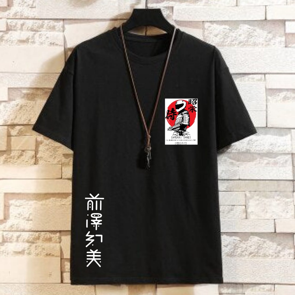 COD / Bayar Di tempat / Kaos Pria Distro Tulisan jepang/ Baju / Baju Kaos Pria / Kaos Pria / Kaos Di