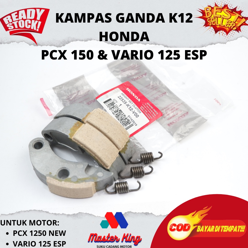Kampas Ganda Kopling Only Honda PCX 150 & VARIO 125 ESP - 22535-K12-V00 - K12 KAMPAS GANDA PCX 150