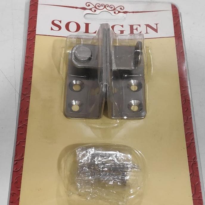 Grendel Overpal Gembok Pintu Pagar Sliding Swing Stainless Soligen