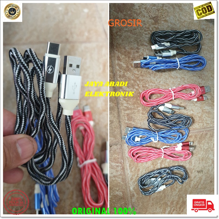 J215 KABEL DATA USB TYPE C SUPPORT 3A FAST CHARGING SPEED CHARGE FLASH CASAN FASTER QUICK quallcom charger hp handphone androit faster multi universal original qc tc BISA SEGALA JENIS HANDPHONE YANG MENGGUNAKAN TYPE C TERBUAT DARI SERAT LEBIH TEBAL