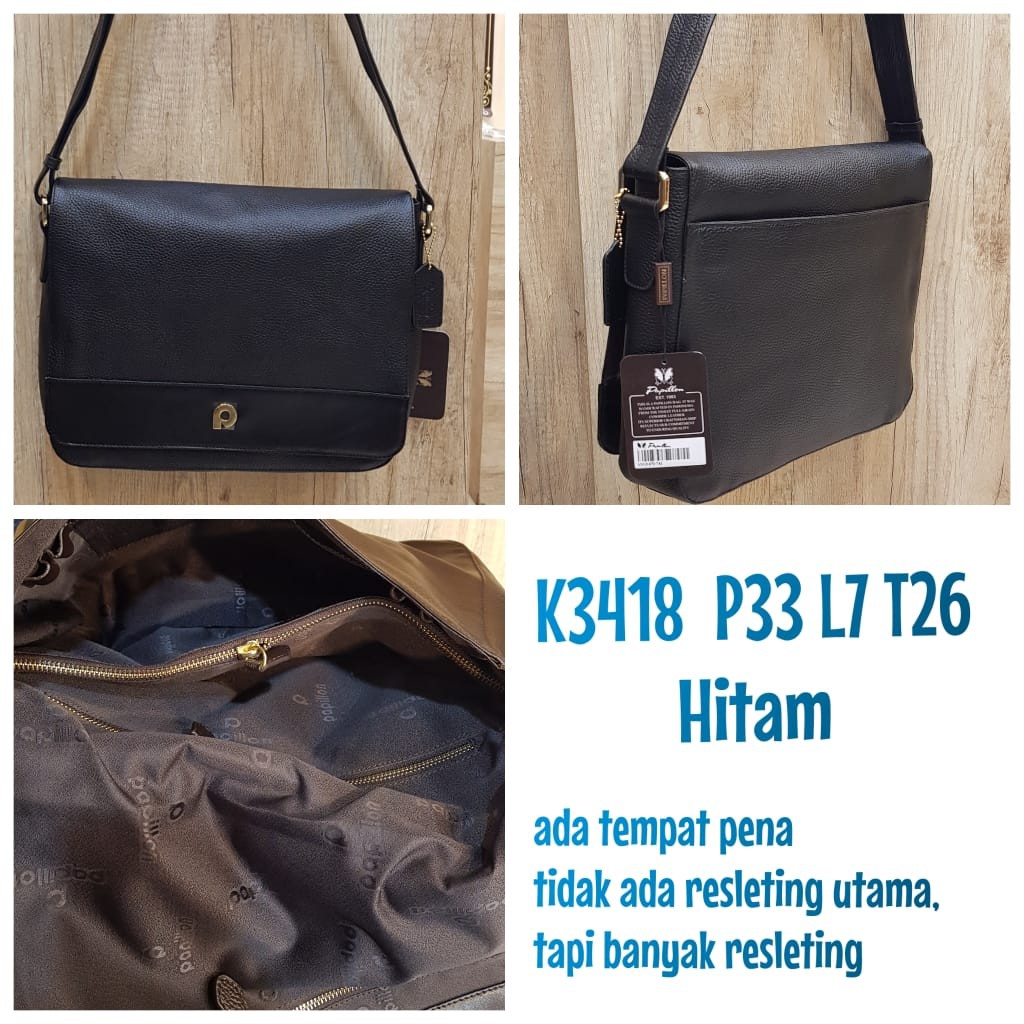 Tas Papillon Original K3417 Hitam Cowok Pria