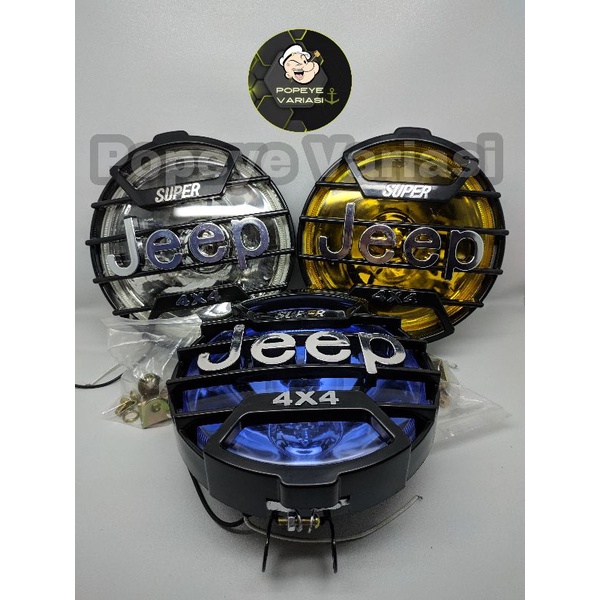 New Lampu Tembak JEEP Bohlam 4x4 Bohlam Lampu Sorot JEEP FogLamp Bulat