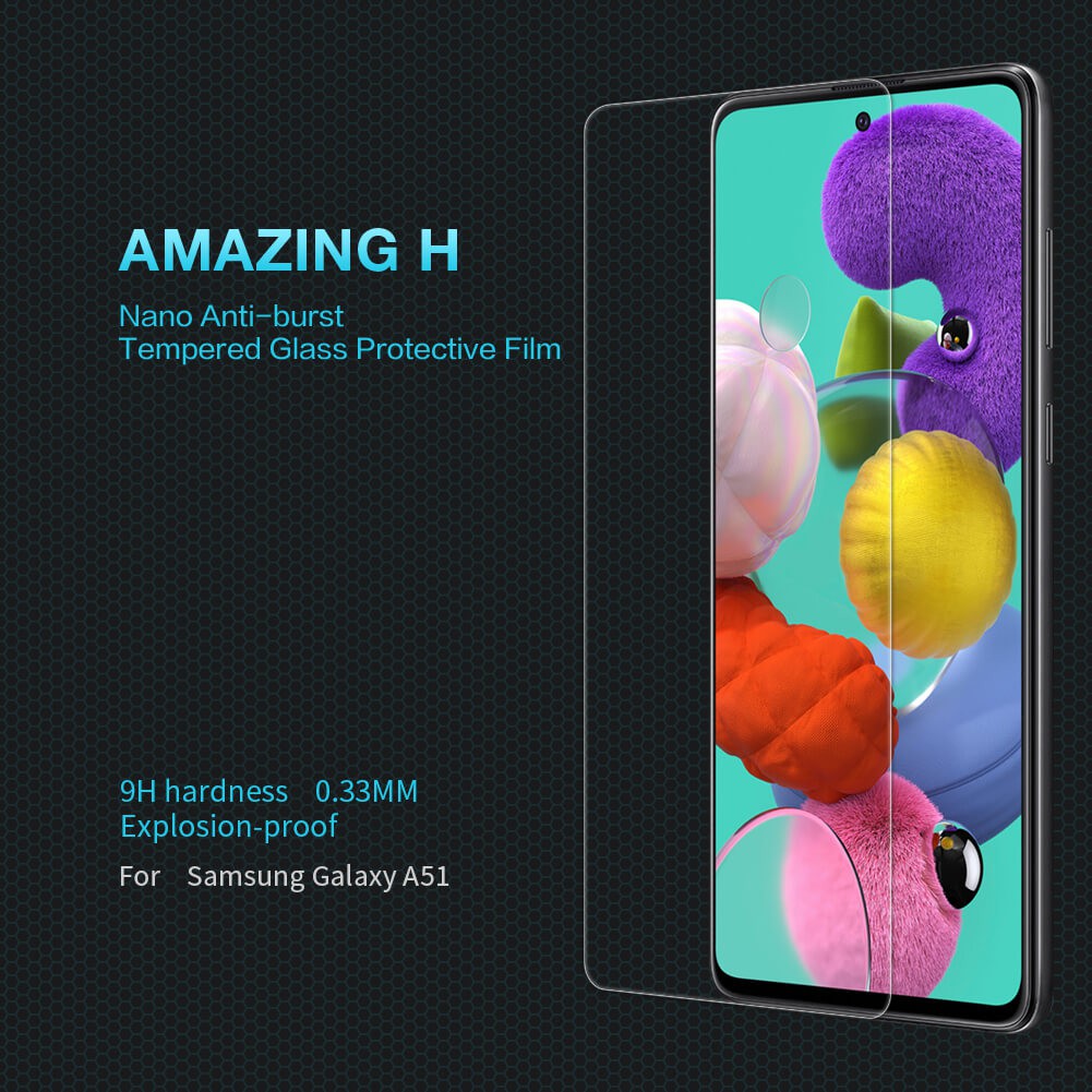 AUTHENTIC Tempered glass SAMSUNG A51 2020 Thickness 0.33mm H