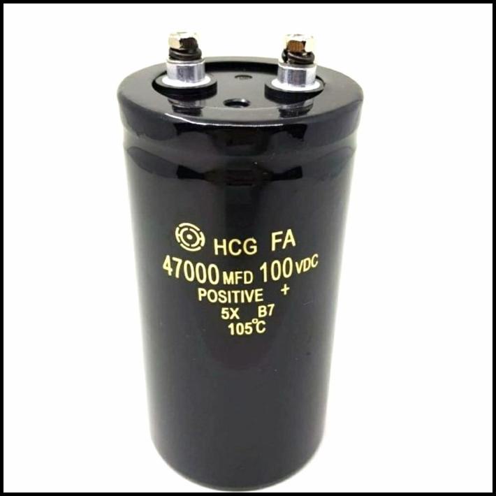 Elco Kapasitor Hitachi Hcg 47000Uf 47000 47000Mdf 100Vdc 100V 100V 105
