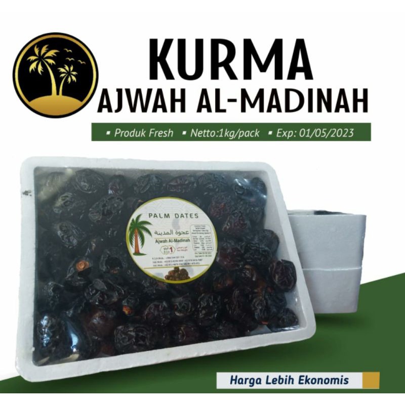 

Kurma Ajwa Ajwah Al Madinah Kurma Nabi 1Kg Harga Ekonomis