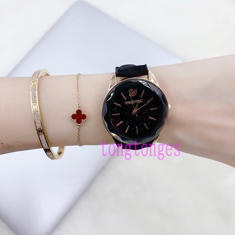 ✅[COD] JAM TANGAN WANITA KULIT MURAH KACA IMPORT READY STOCK