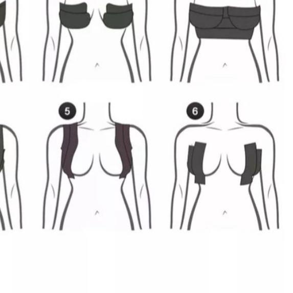 EVARIEN SHOP - Bra Tape / Body Tape Breast Lift Cotton Katun Elastis Kain Berperekat Plester Cosplay