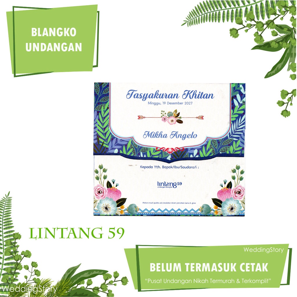 Blangko Undangan Nikah Lintang 59 Design Menarik Harga Murah