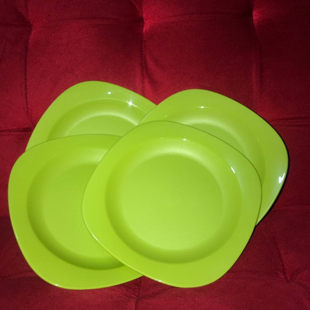 TUPPERWARE BLOSSOM PLATE HIJAU 390ml | PIRING