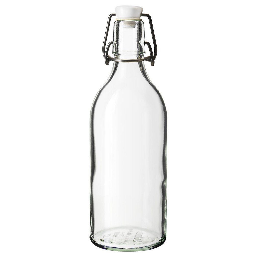 [PROMO] KORKEN IKEA Botol Kaca 500ml dengan Penutup / Botol Minuman / Botol Minyak / Botol Serbaguna