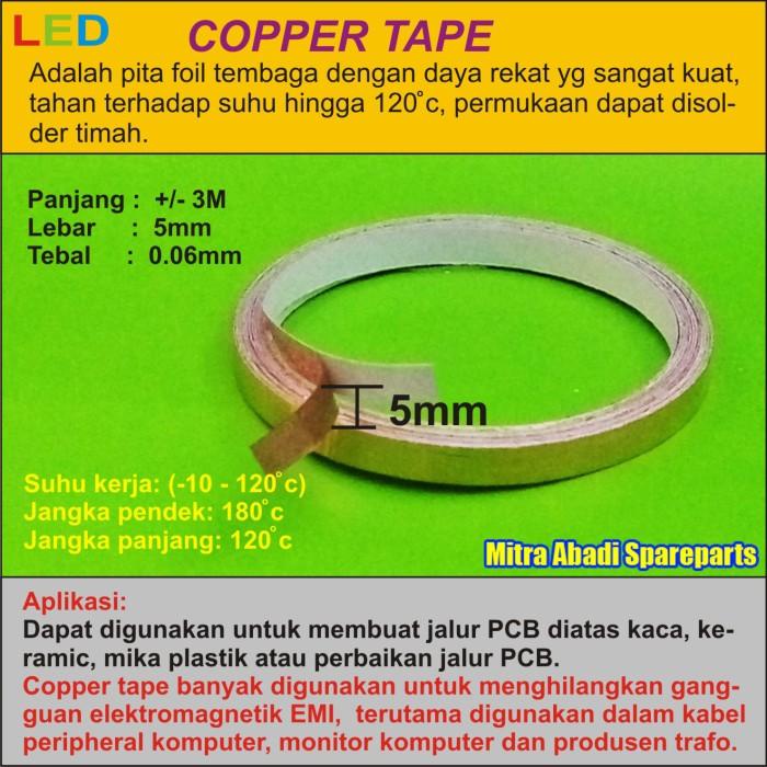 Copper Tape/Tape Tembaga 5mm 3 meter/3m