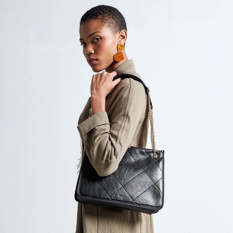 7.7 SALE | PDRO Leather Quilted Tote