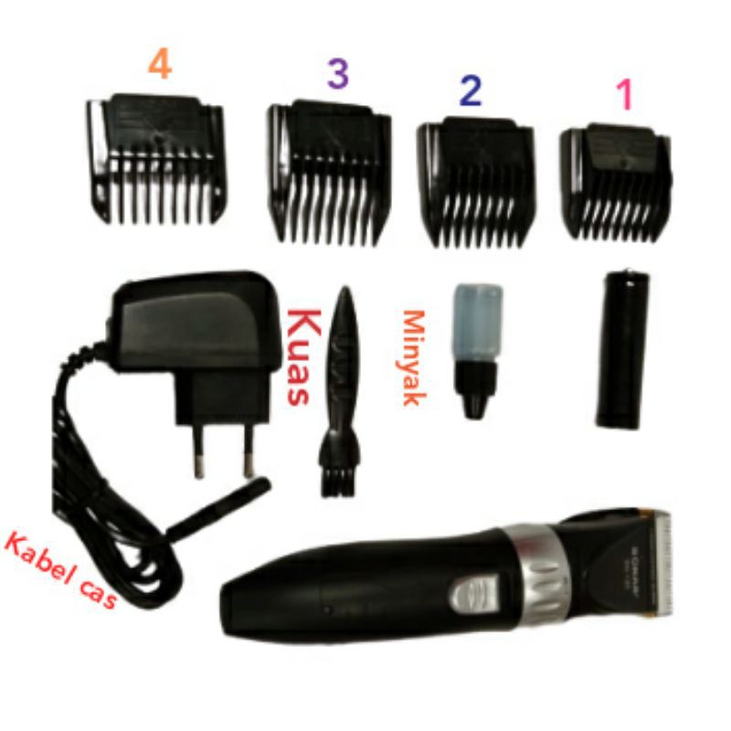 Cukur Rambut Sonar Alat Hair Clipper Cas Shaver Kumis Janggot Sn120 Kliper Barbel Salon Dan Cliper