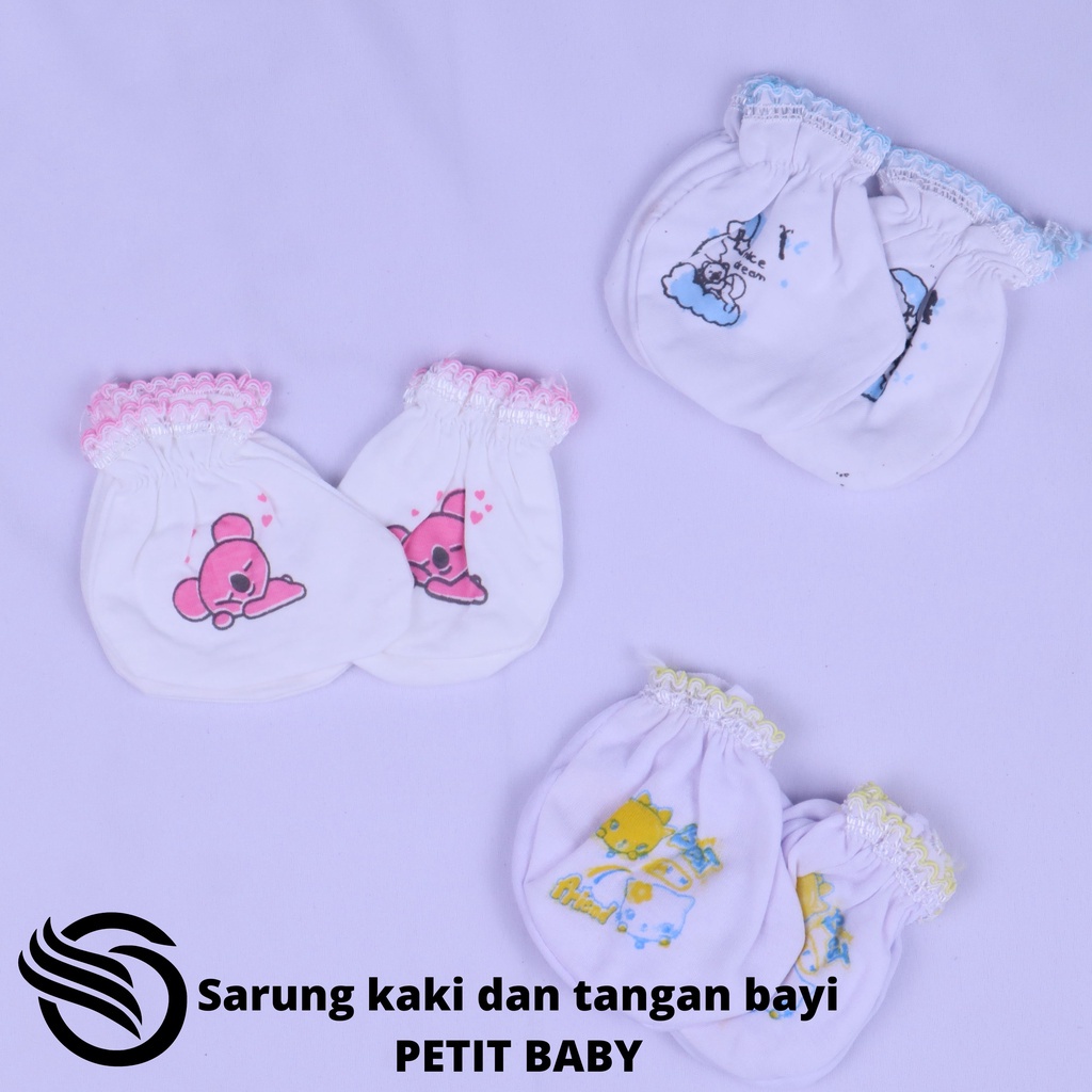 Sarung tangan dan Kaos kaki bayi Murah Petit bayi 1 set perlengkapan bayi baru lahir