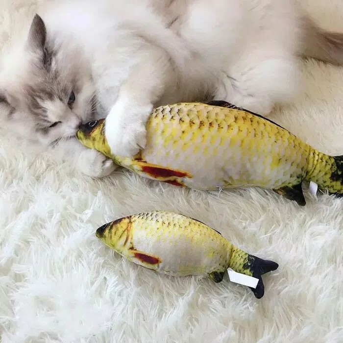 Mainan Anak / Ikan Goyang Mainan Simulasi ikan Loncat Elektrik atau mainan kucing