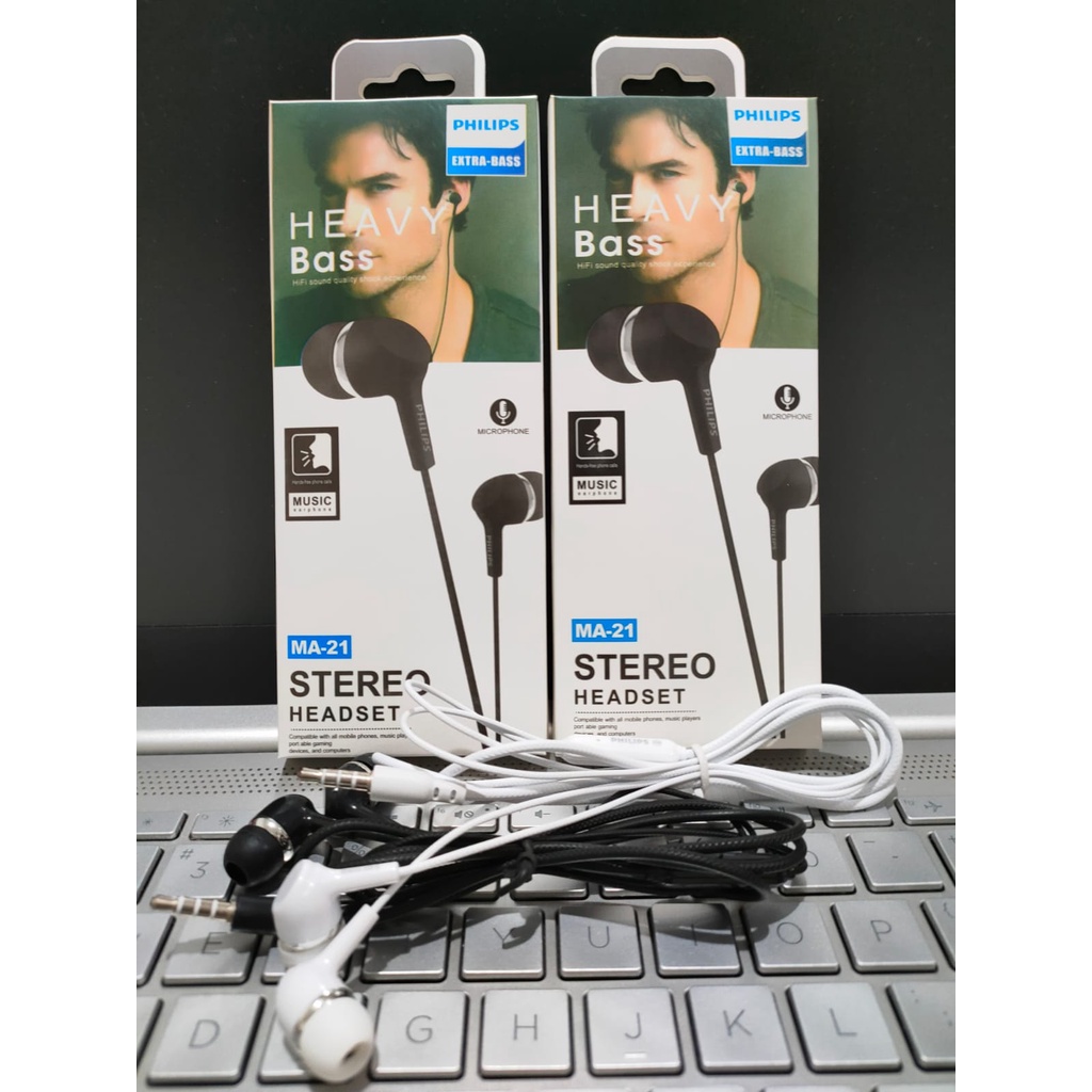 HEADSET STEREO PHILIPS MA-21 EXTRA -BASS