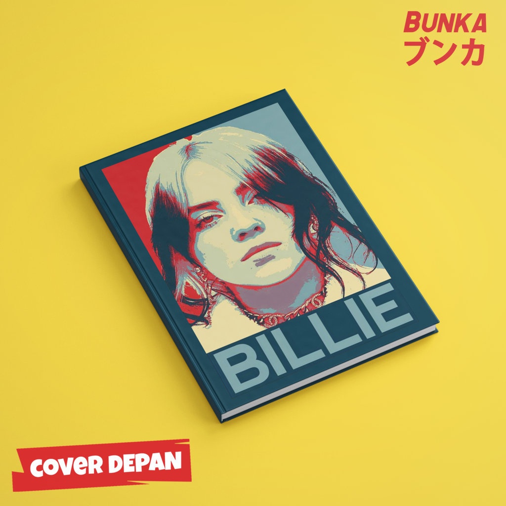

Notebook Band Billie Ellish Harcover A5 Buku Tulis Catatan Notes Agenda Planner Jurnal