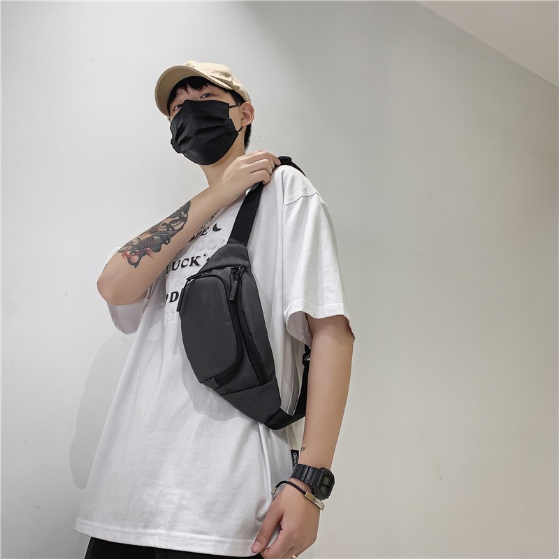 HAOSHUAI 819 Tas Selempang Pria Tas Pinggang Waistbag Bahan Premium Waterproof WATCHKITE WKOS