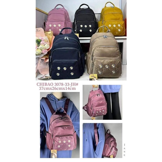 Tas Ransel Chibao 3078-33 Bahan Kanvas. Tas Wanita Tas Chibao ORI Tas Ransel Wanita Import BEST SELLER TERBARU BISA BAYAR DITEMPAT.!!!!