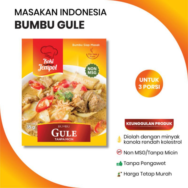 

Bumbu Gulai Gule Non MSG Tanpa Micin