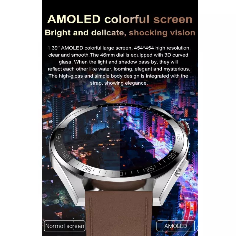 Z30 Smartwatch AMOLED AOD 8GB Bluetooth Call 1.39inch Watch Sport Always On Display Z18 Upgrade