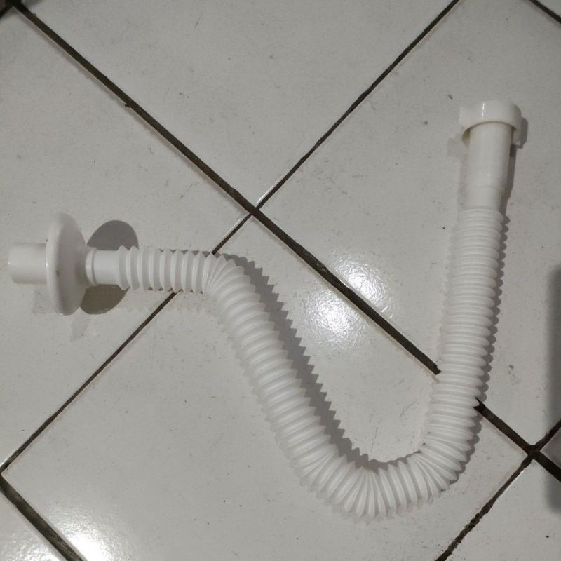 Selang tarik fleksibel 1 1/4 inch selang pembuangan wastafel bak cuci piring selang air cuci piring 