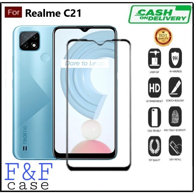 Tempered Glass  Realme C21 / 21Y Anti gores kaca full layar