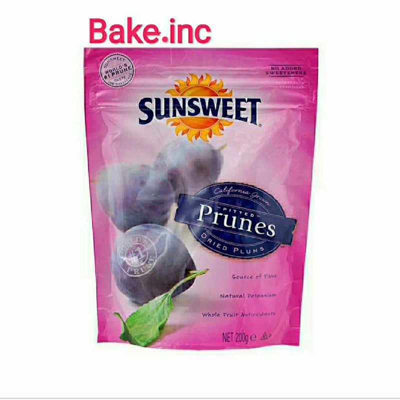 

[Bake.inc] Sunsweet Prunes 200g Buah Prune Kering