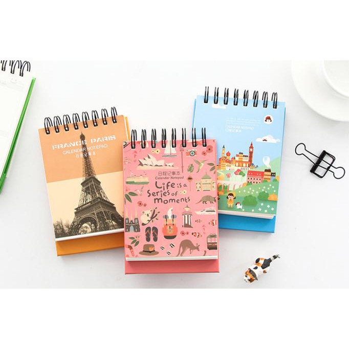 

Daily Planner Kalender Flamingo, France Paris, Girl, Life
