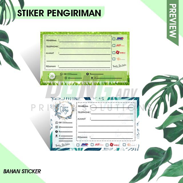 

stiker pengiriman