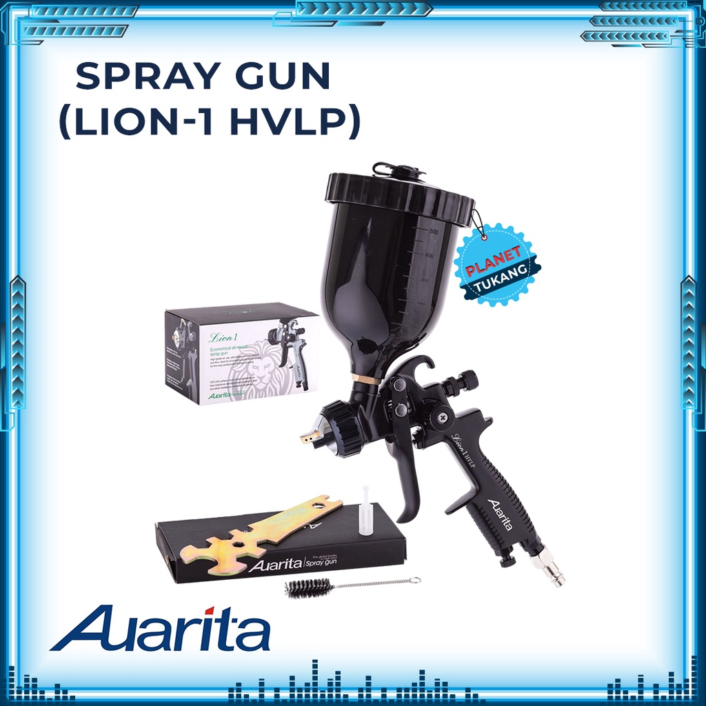 Spray Gun AUARITA LION 1 HVLP Tabung Atas LION-1 Original 600ml