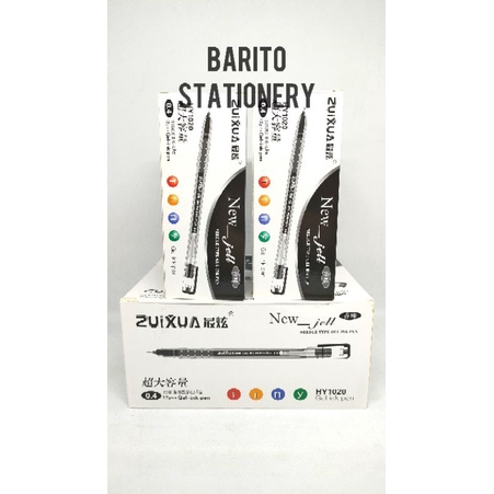 

[1GROSS=12PACK] 1 GROSS Pulpen Gel ZUIXUA NEW JELL Isi 12pcs-Pulpen Gel NEW JELL