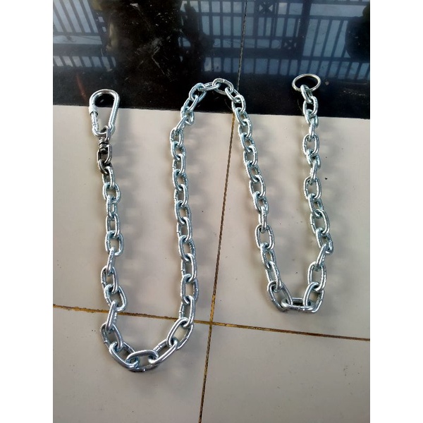 rantai tambat anjing ras besar 6 mm galvanis