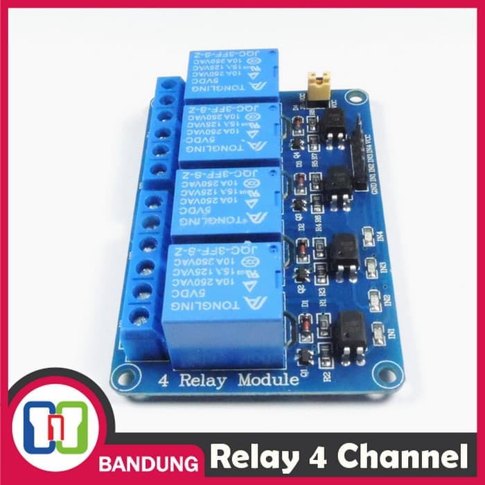 Relay 5v 4 Channel Output 250vac 30vdc 10a With Optocupler Modul