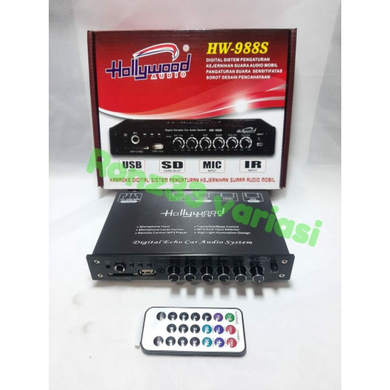 PRE AMP PARAMETRIK HOLYWOOD HW-988S KARAUKE car audio system
