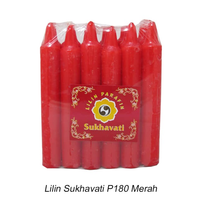 Lilin sembahyang Sukhavati Merah