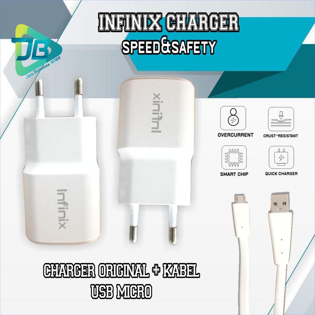 Charger Infinix 9V -2A Original Fast Charging  Kabel Micro USB note 7 Note 8 hot 9 8 10 play JB4766