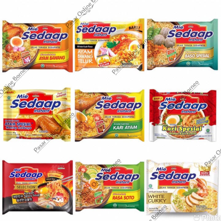 Mie Instan Kuah Sedaap Kuah All Varian Semua Rasa