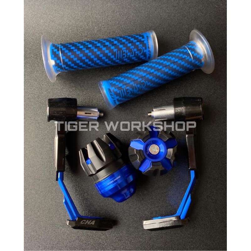 Proguard Robot + Handgrip B.A.D Karbon + Jalu As Naga Dalam 1 Paket Universal Semua Motor