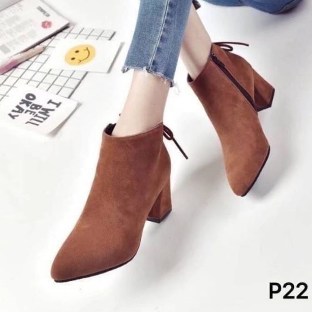 sepatu boots fashion musim dingin korea